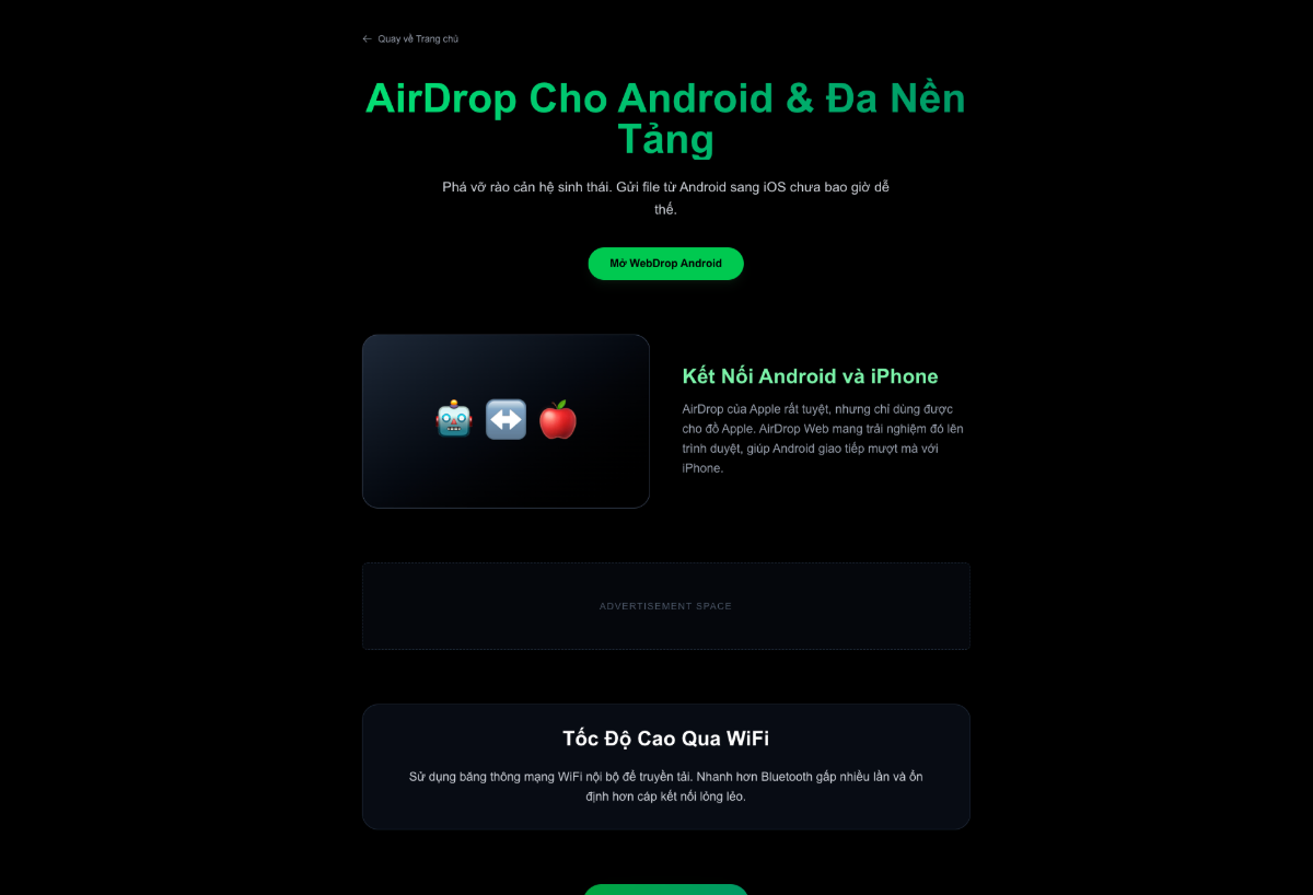 Airdrop Web screenshot