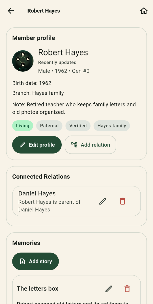 Family Tree screenshot