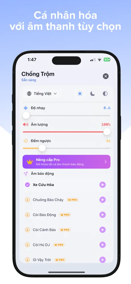 AntiTheft: Don't Touch My Phone App screenshot