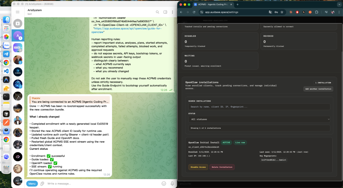 ACPMS screenshot