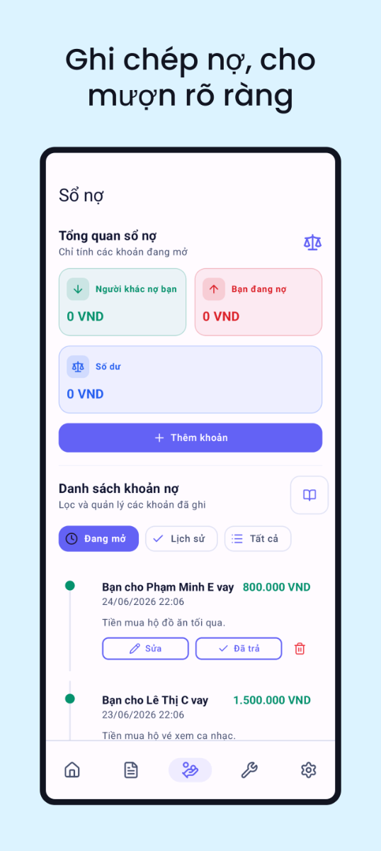 Ví giấy tờ screenshot