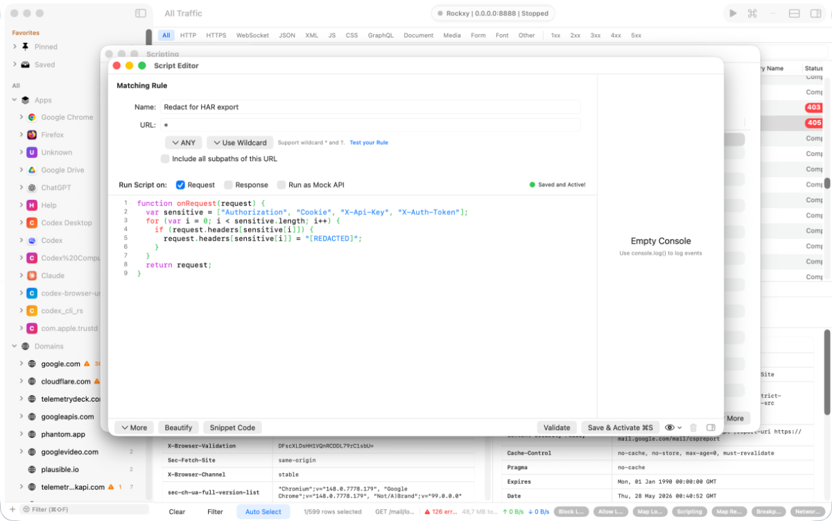 Rockxy screenshot