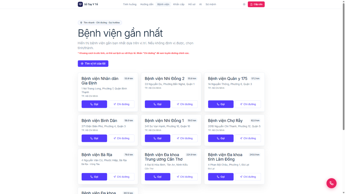 Sổ Tay Y Tế Khẩn Cấp screenshot