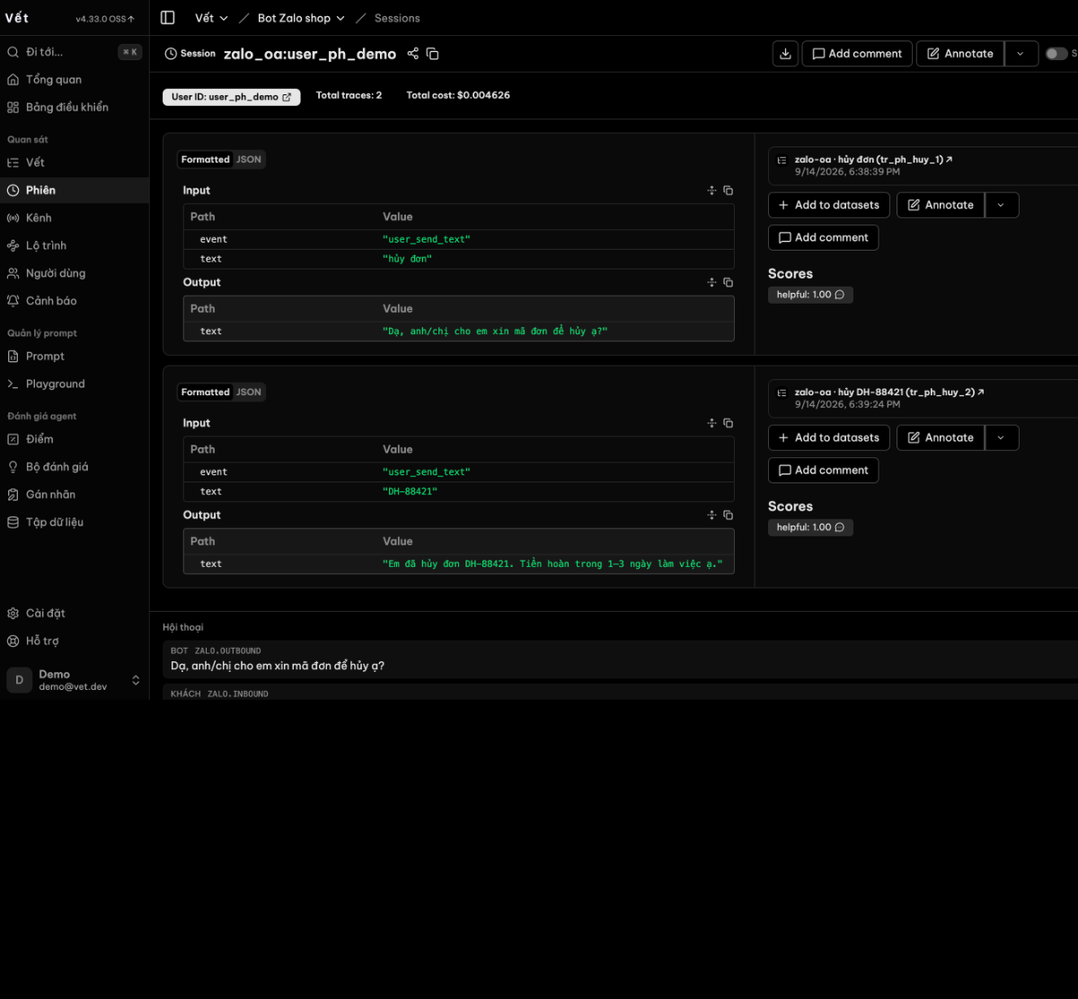 Vết screenshot