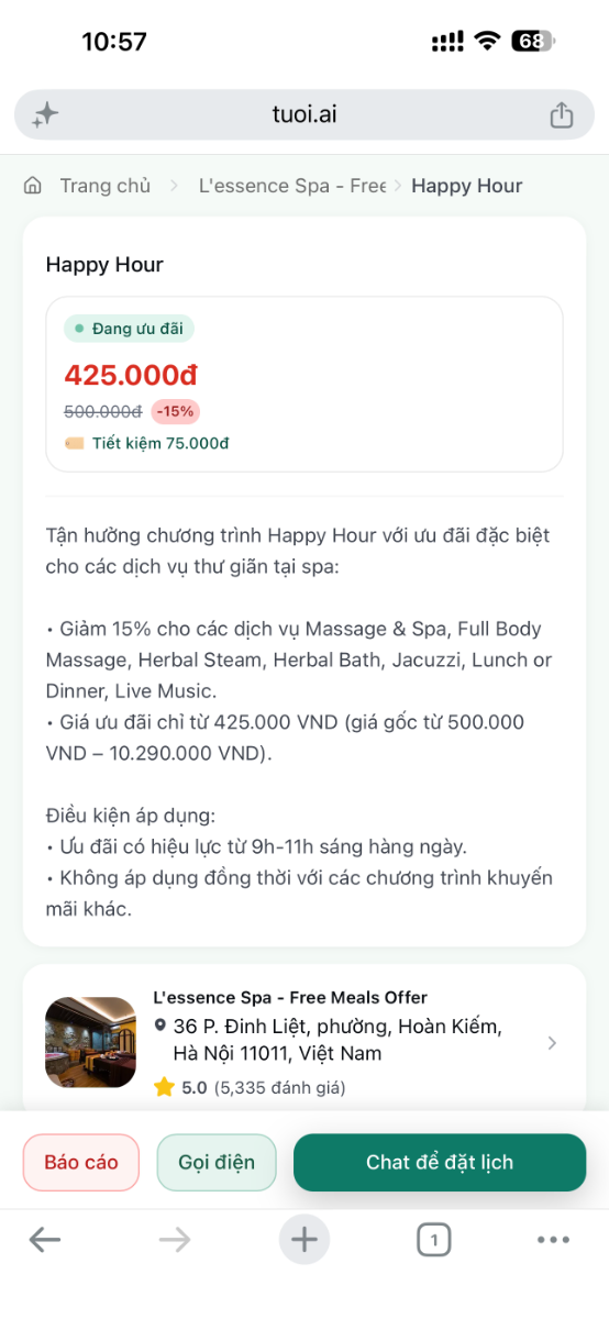 Tuoi.ai screenshot