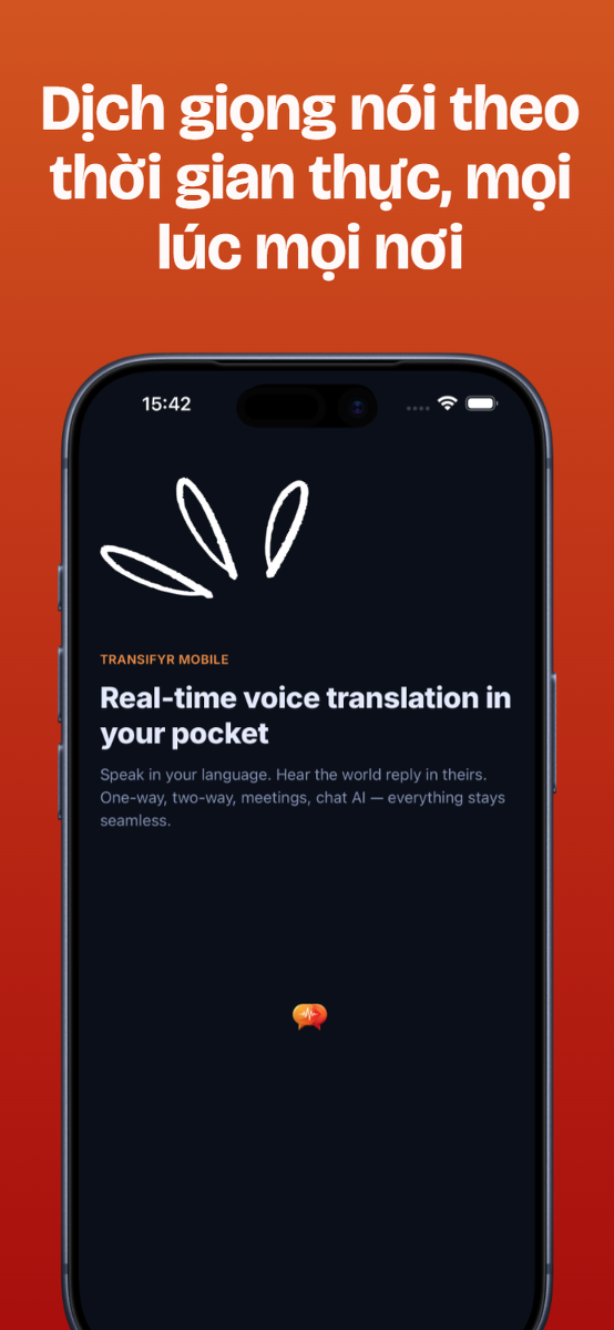 Transifyr Mobile (iOS + Android) screenshot