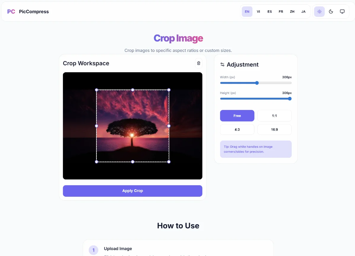 piccompress.net screenshot