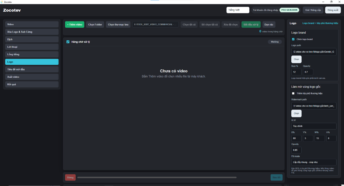 Zocotev screenshot