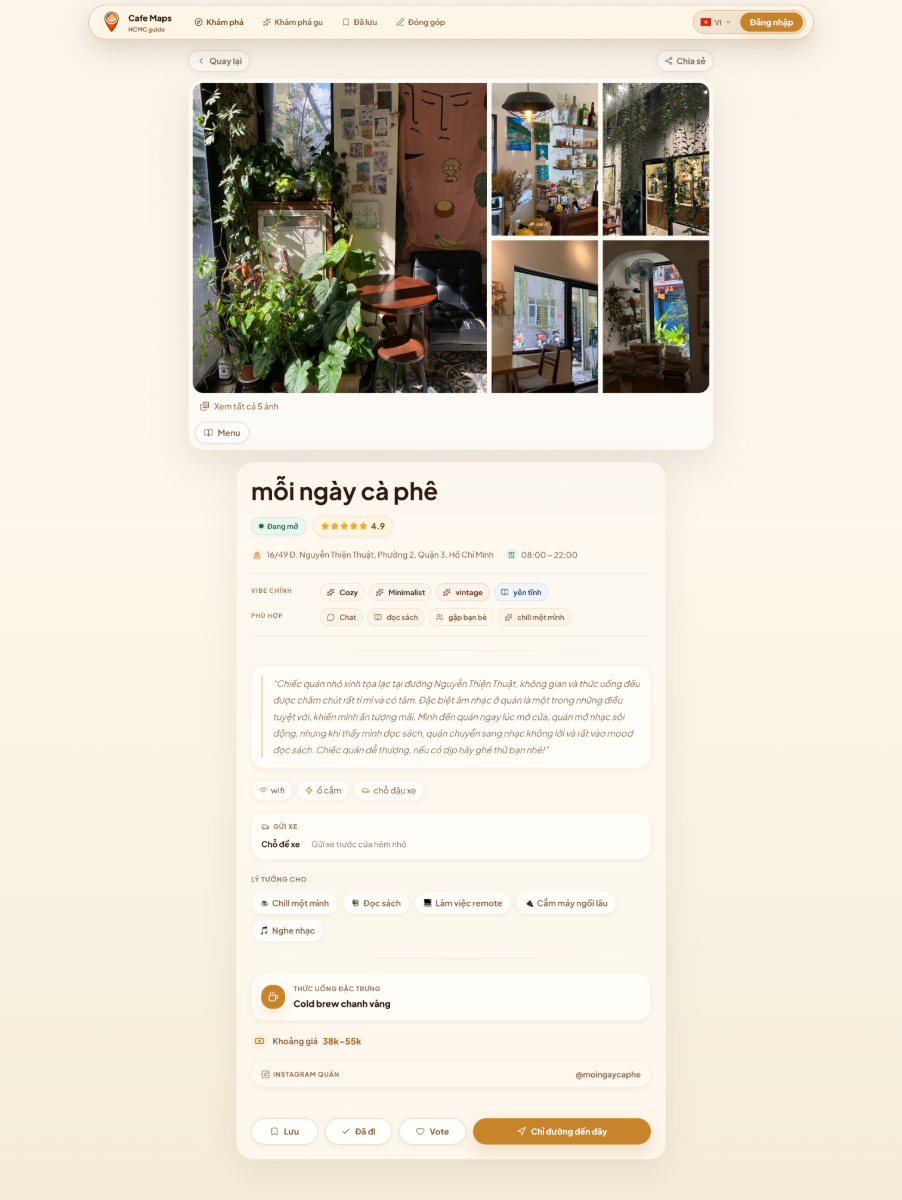 Cafe Maps screenshot