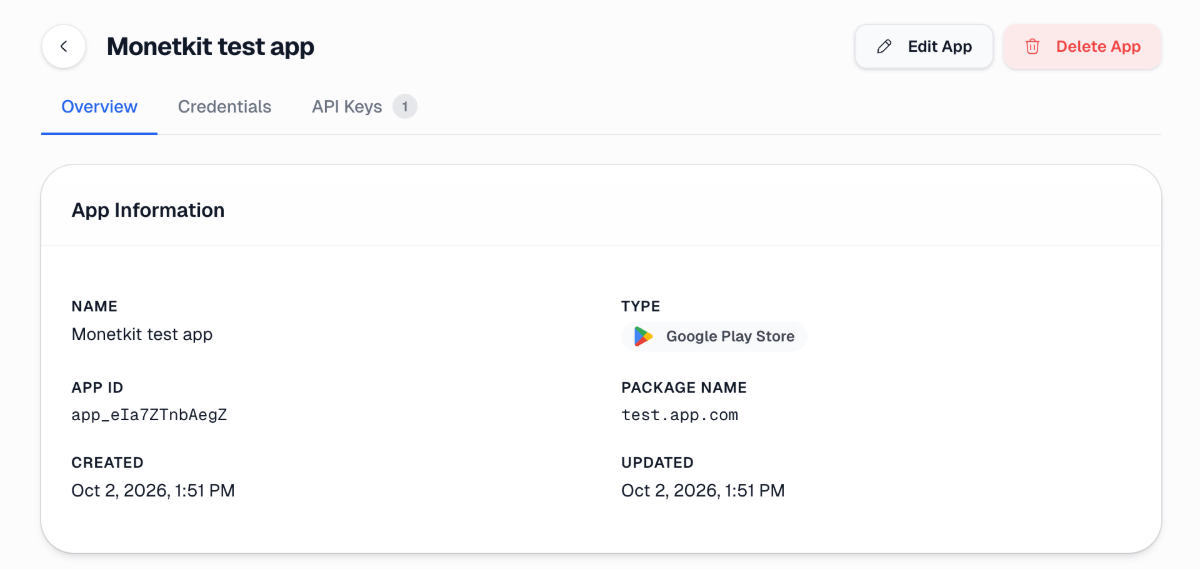 MonetKit screenshot