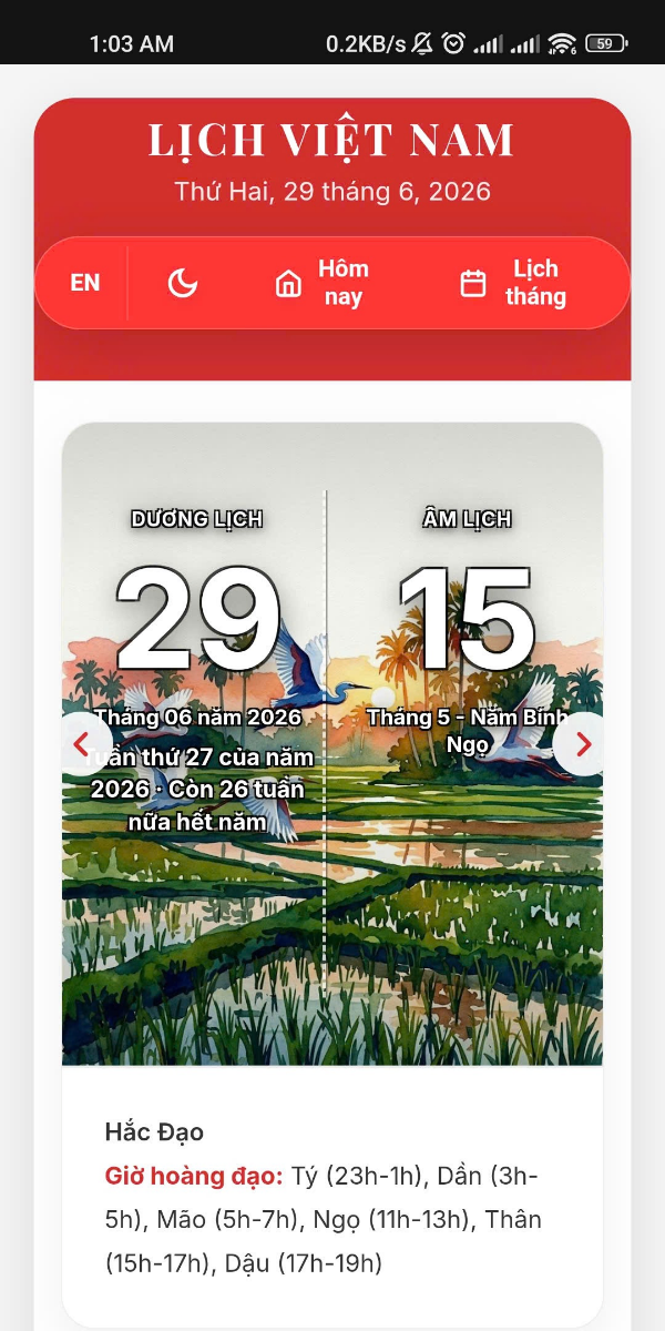 Lịch Việt screenshot
