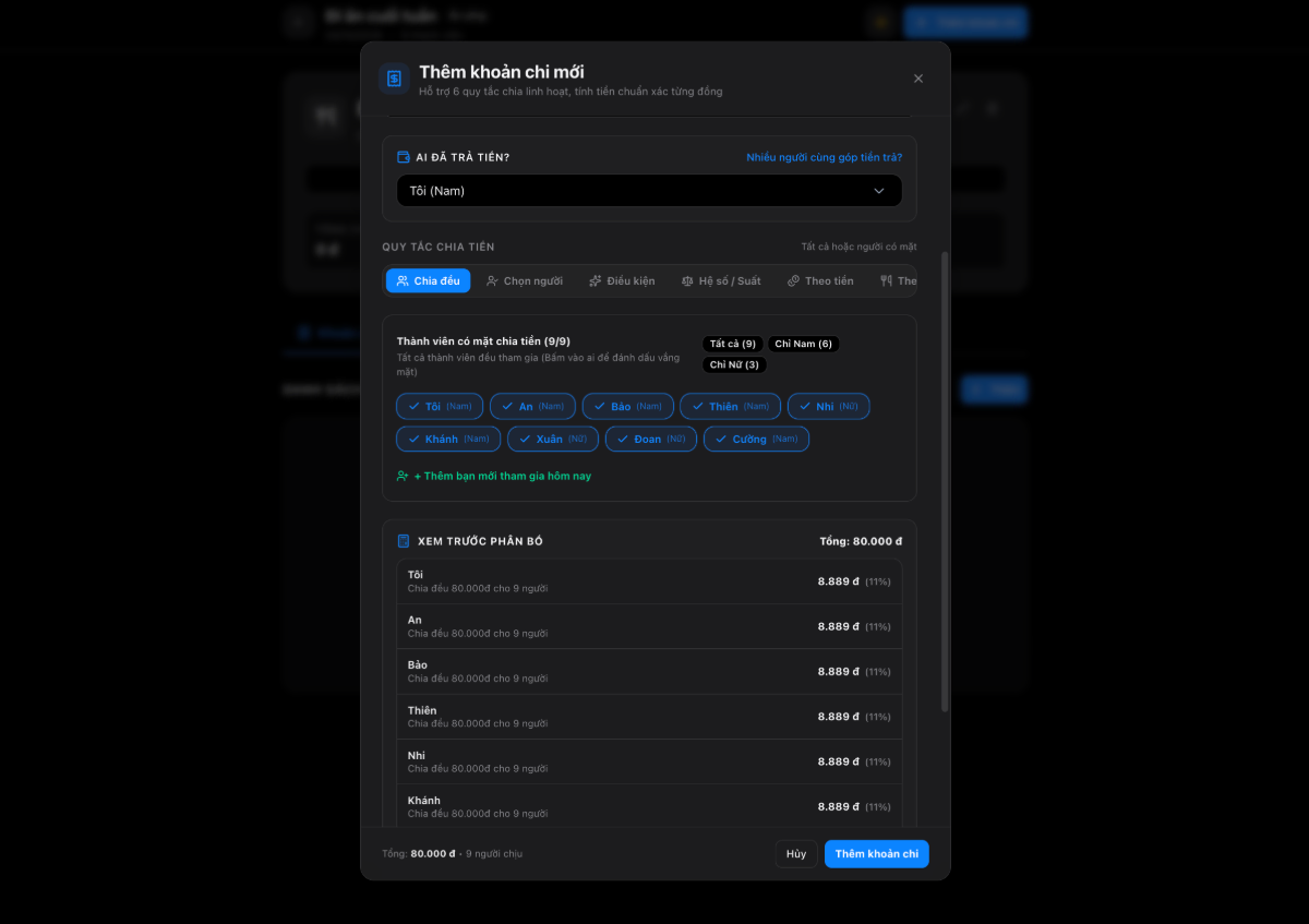 Diaty Split Bills screenshot