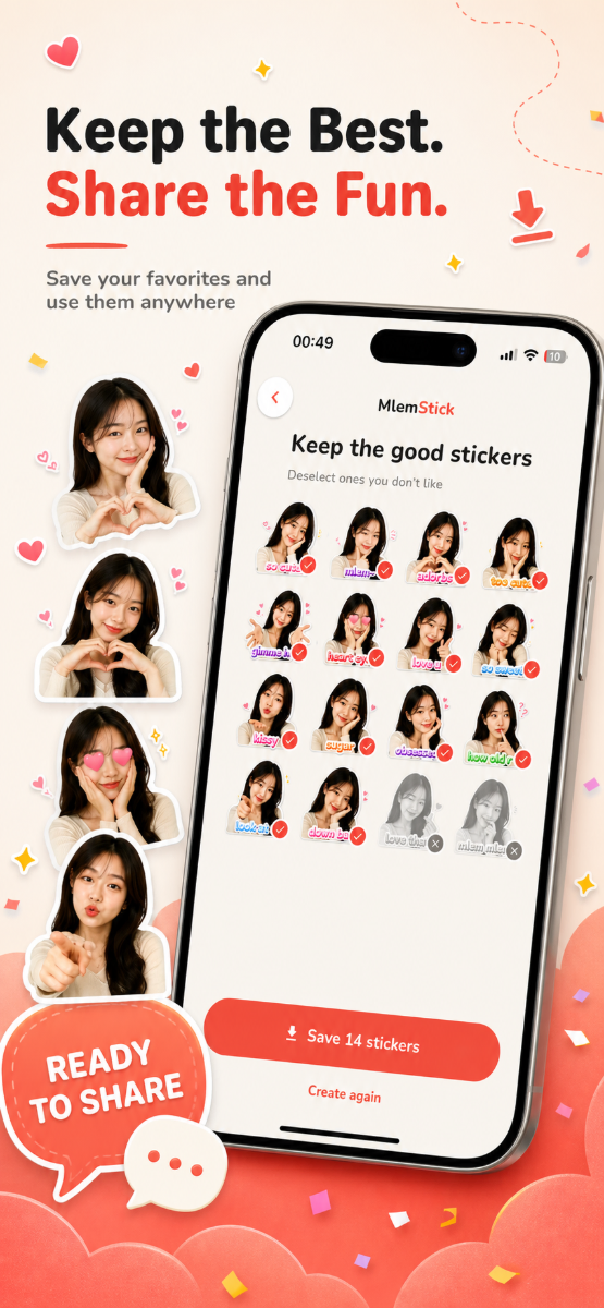 MlemStick Tạo Sticker Trò Chuyện Từ Ảnh screenshot