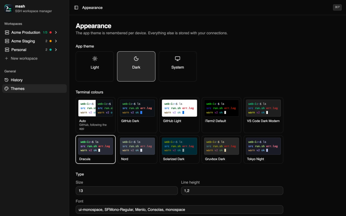 mssh screenshot