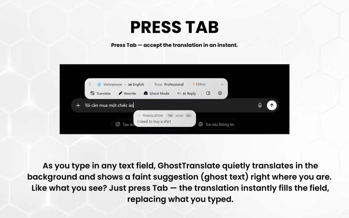 GhostTranslate screenshot