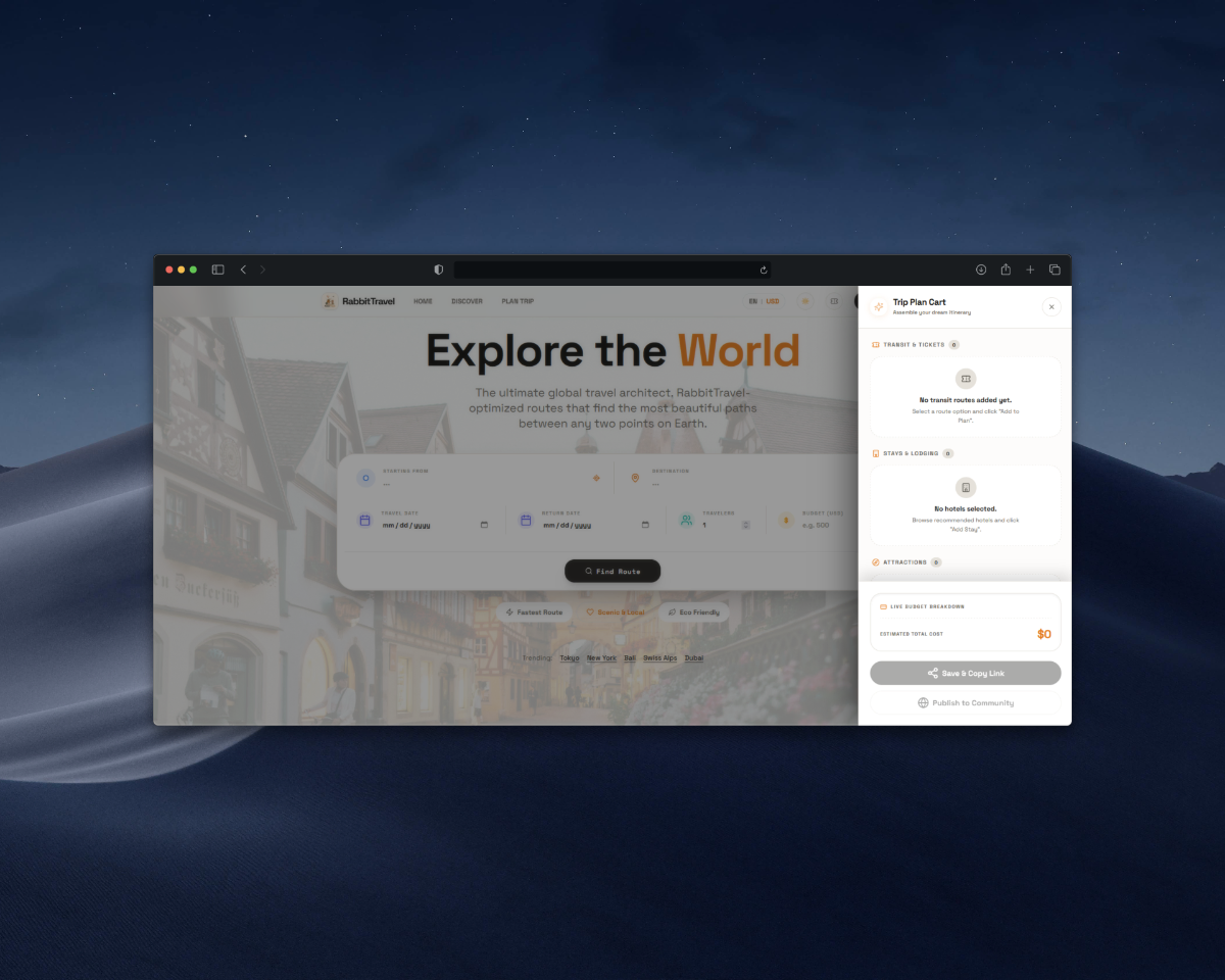 RabbitTravel screenshot