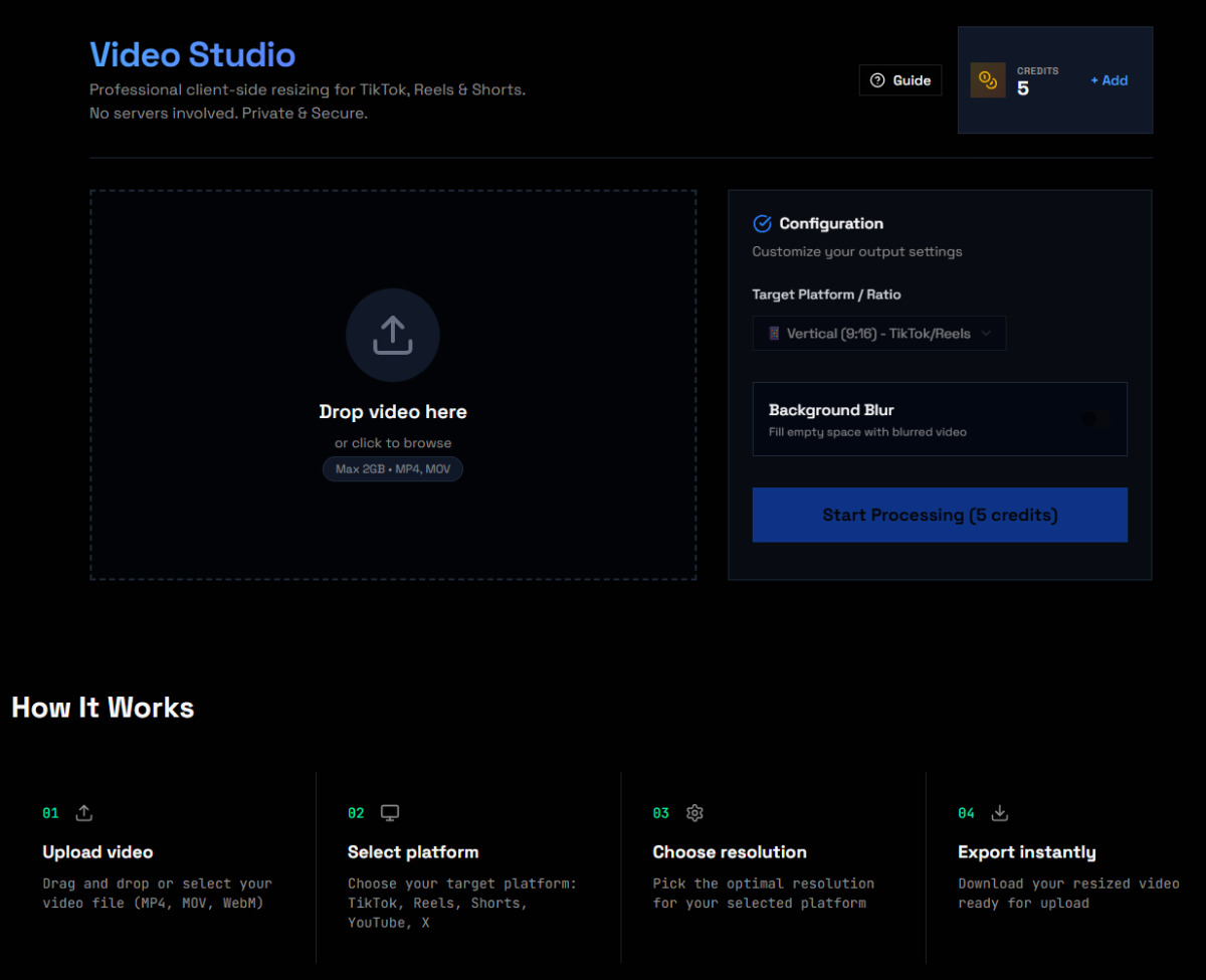 Lab68 Video Resizer screenshot