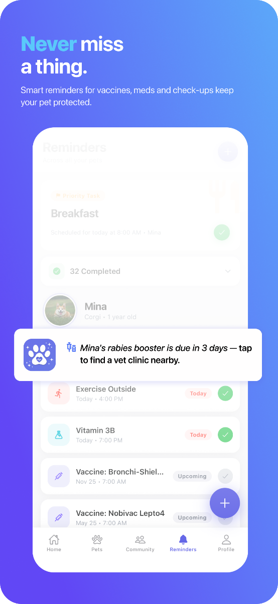 PetLover Health Passport screenshot