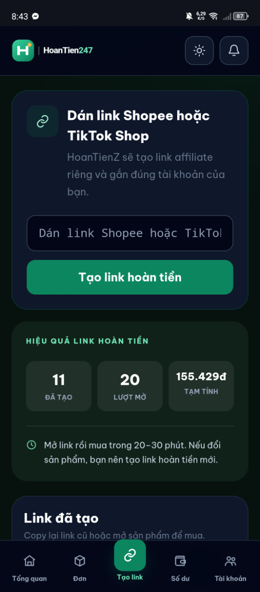 HoanTienZ screenshot