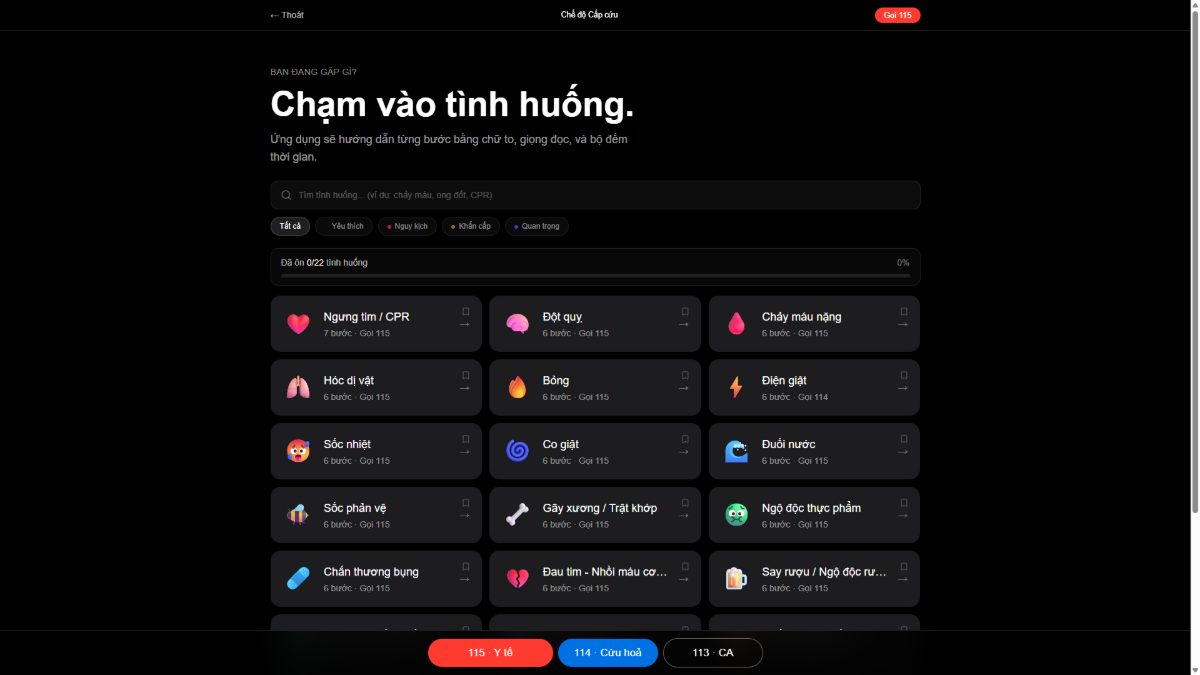 Sổ Tay Y Tế Khẩn Cấp screenshot