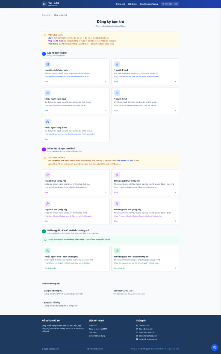 Tạo Hồ Sơ screenshot
