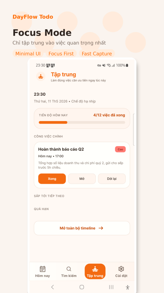 DayFlow Todo screenshot