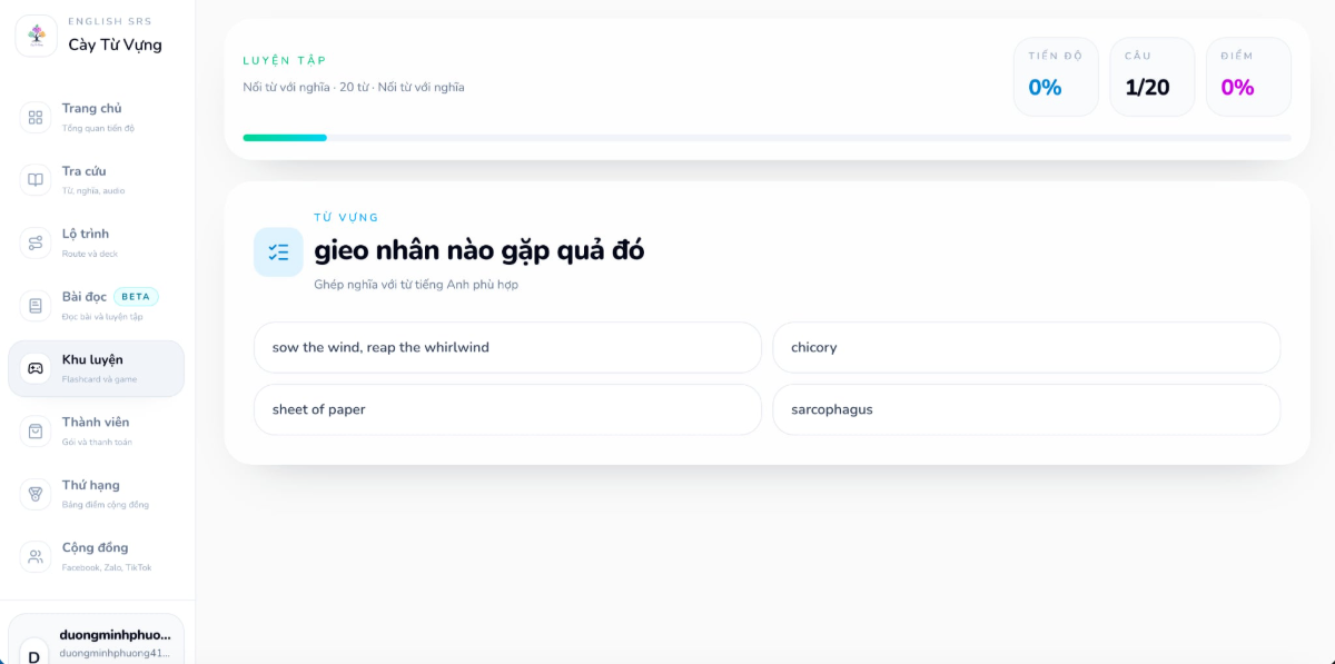 Cày Từ Vựng screenshot