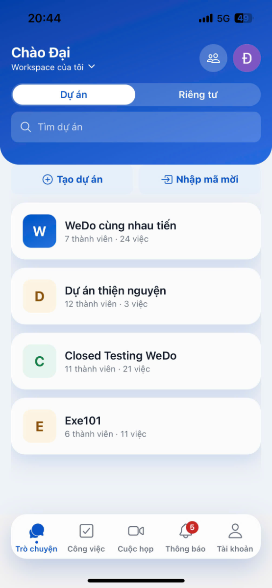 WeDo screenshot