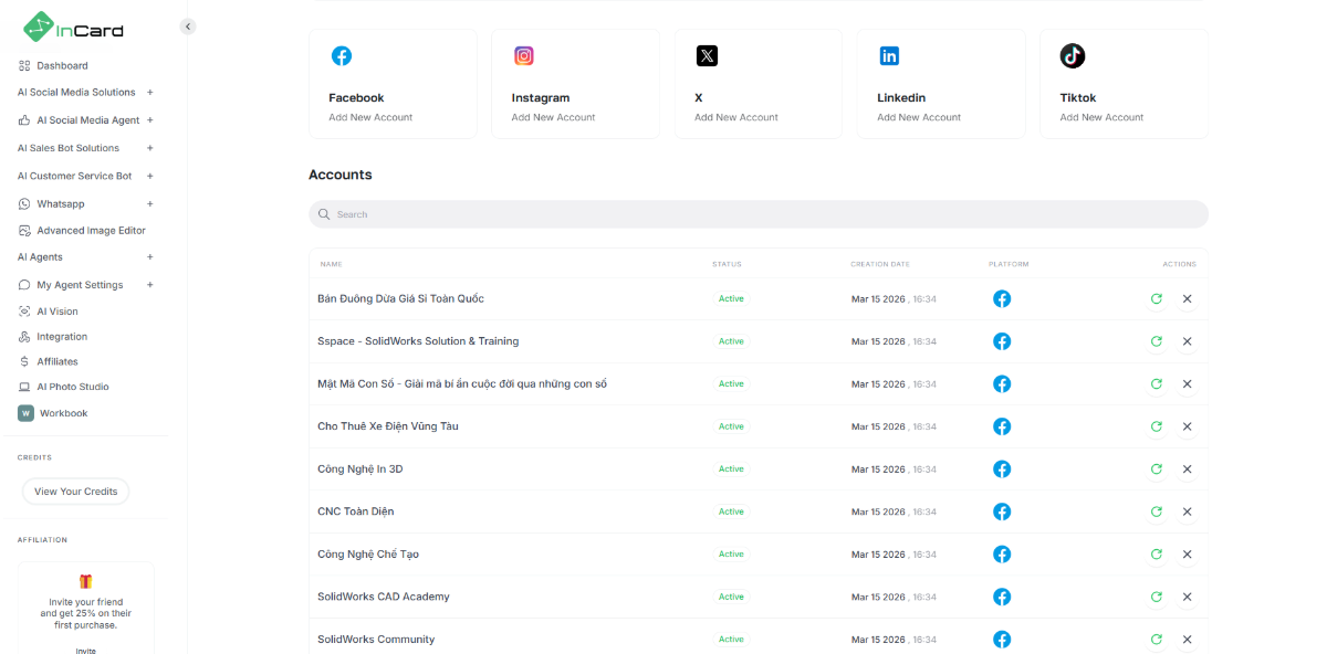 InCard screenshot