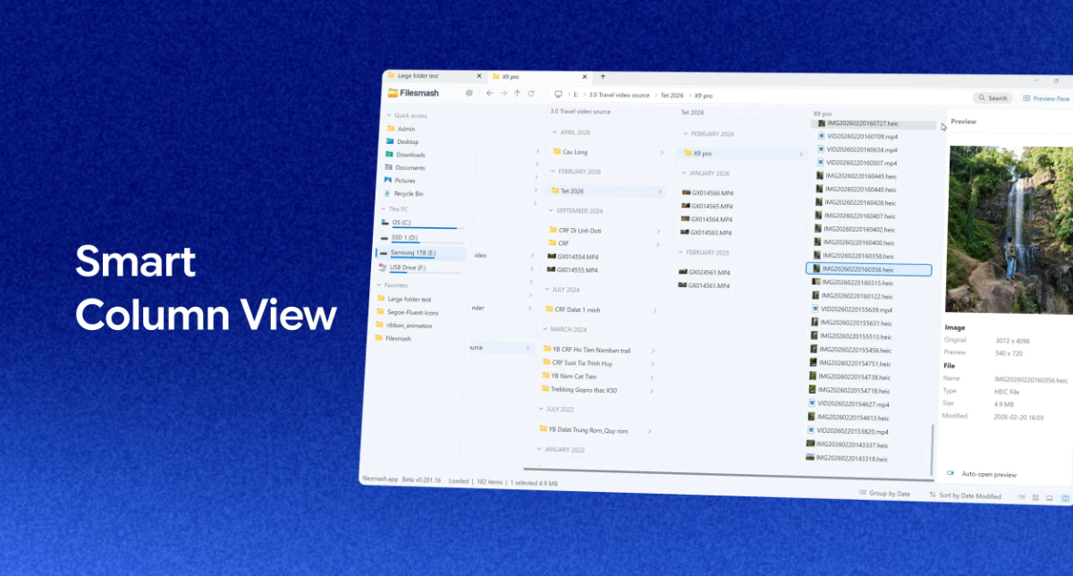 Filesmash • Fast file manager Windows 11 screenshot