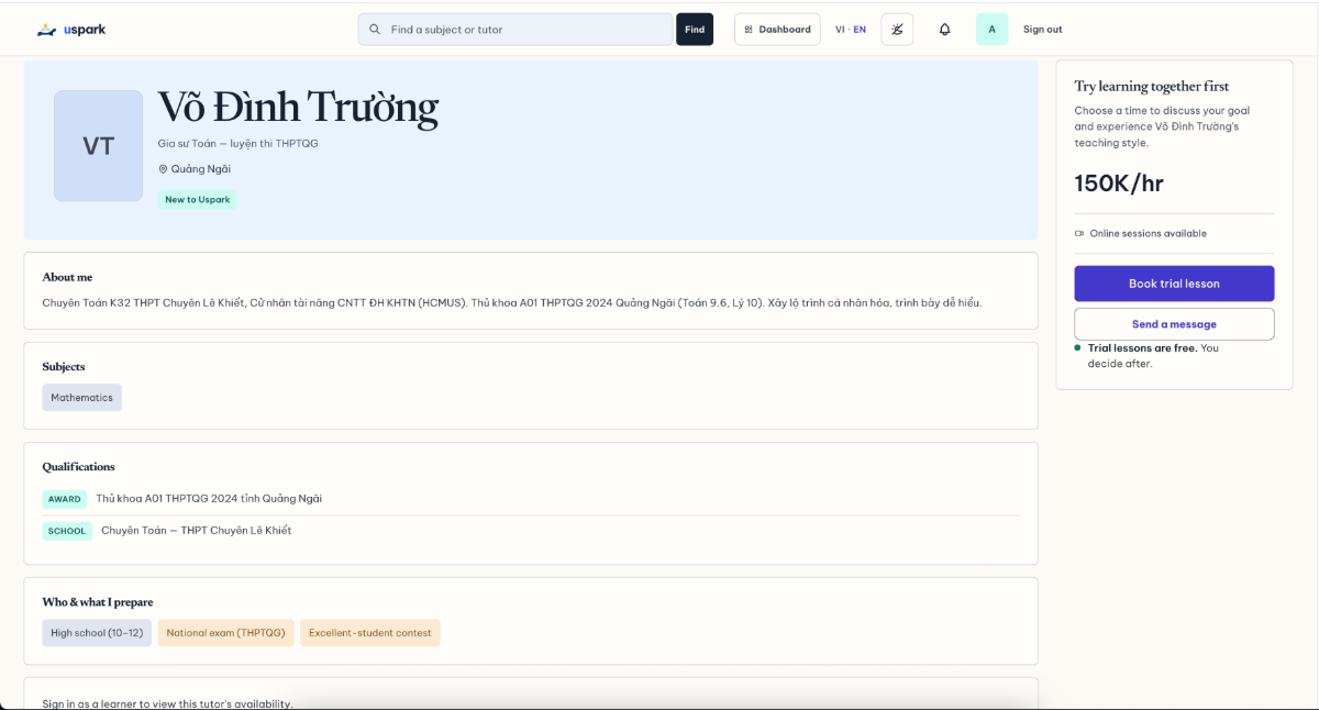 Uspark screenshot