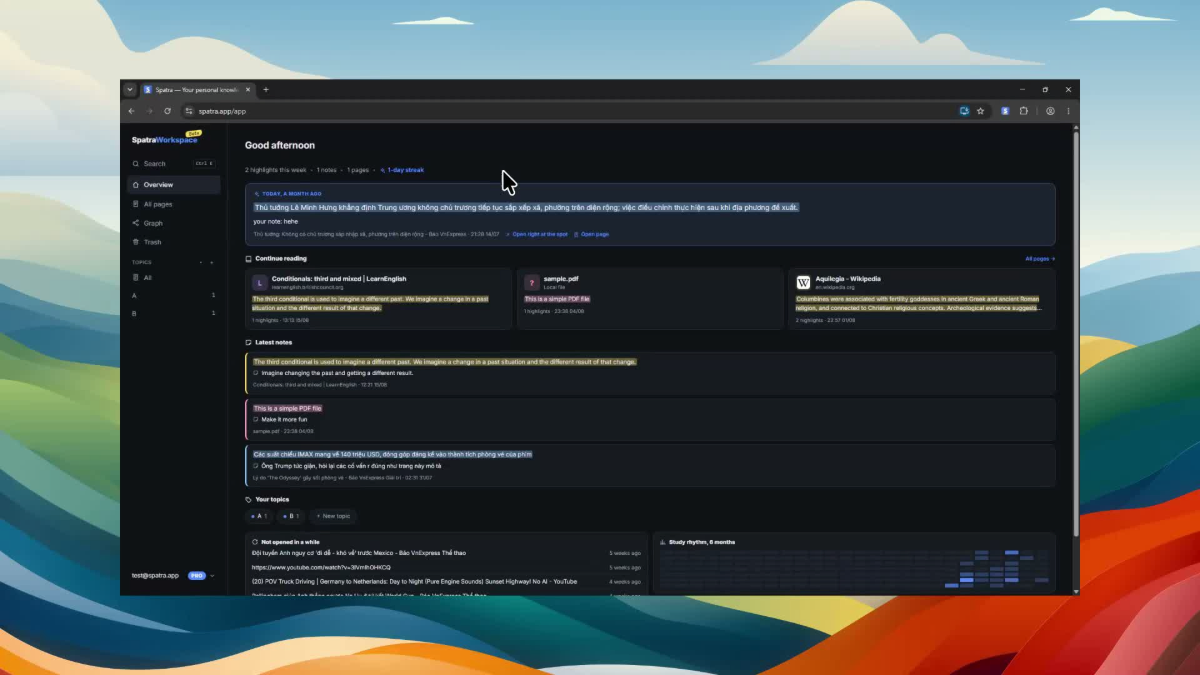 Spatra screenshot