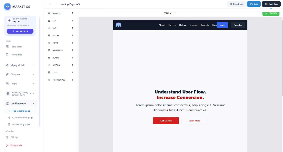 MarketOS screenshot