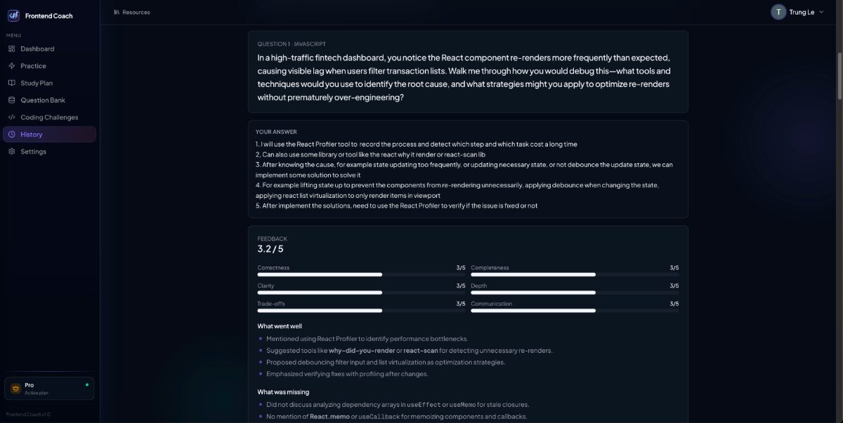 Frontend Coach screenshot