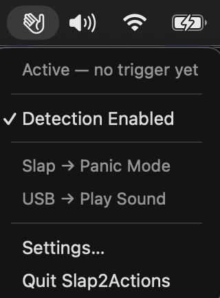 Slap2Actions screenshot