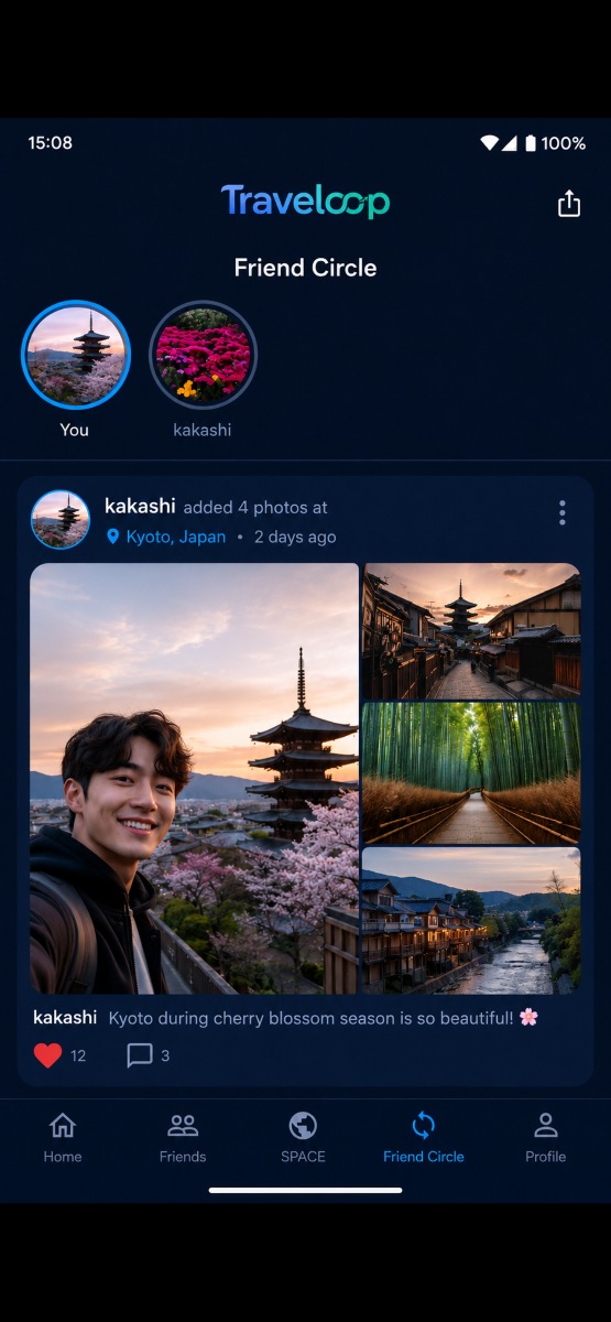 Travelloop screenshot