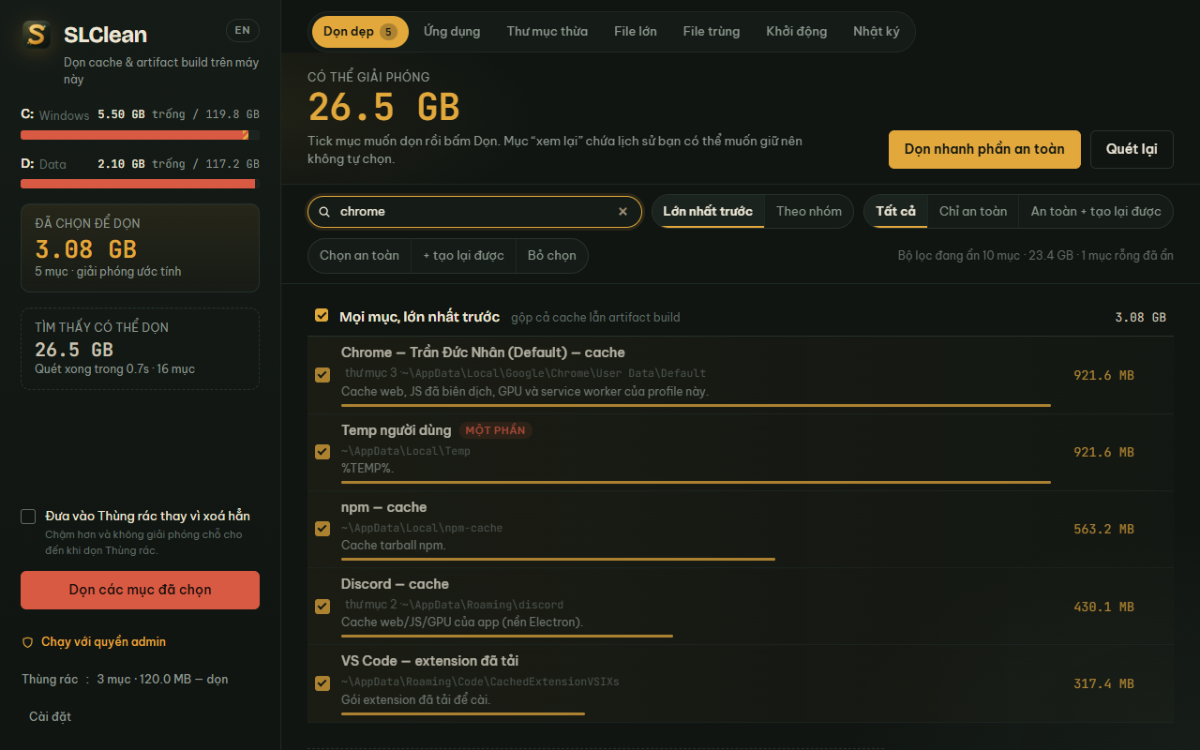 SLClean screenshot