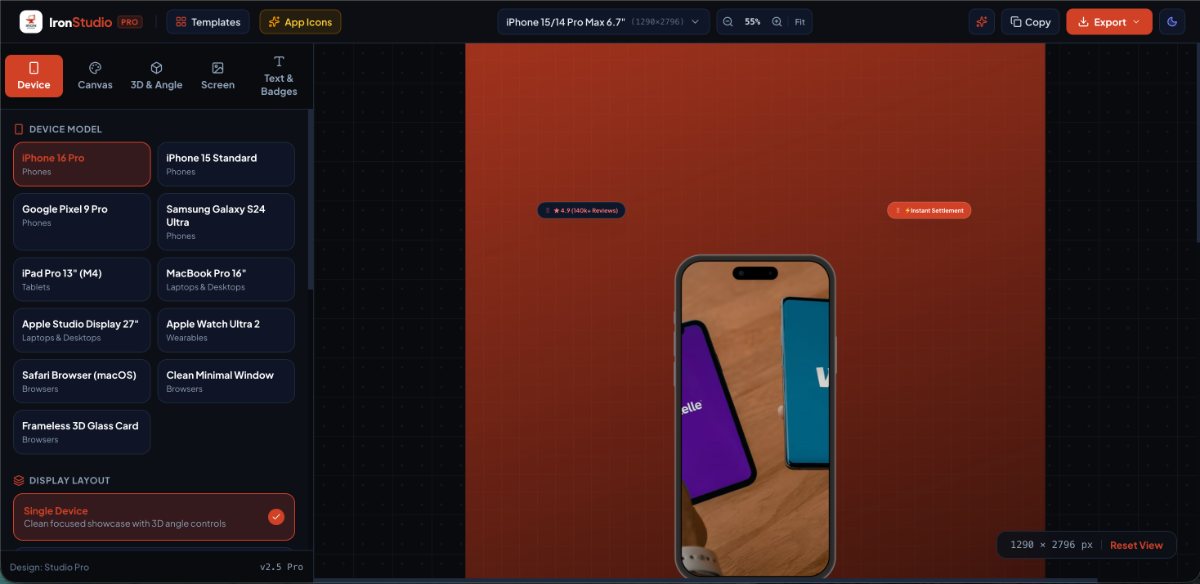 Iron Studio screenshot