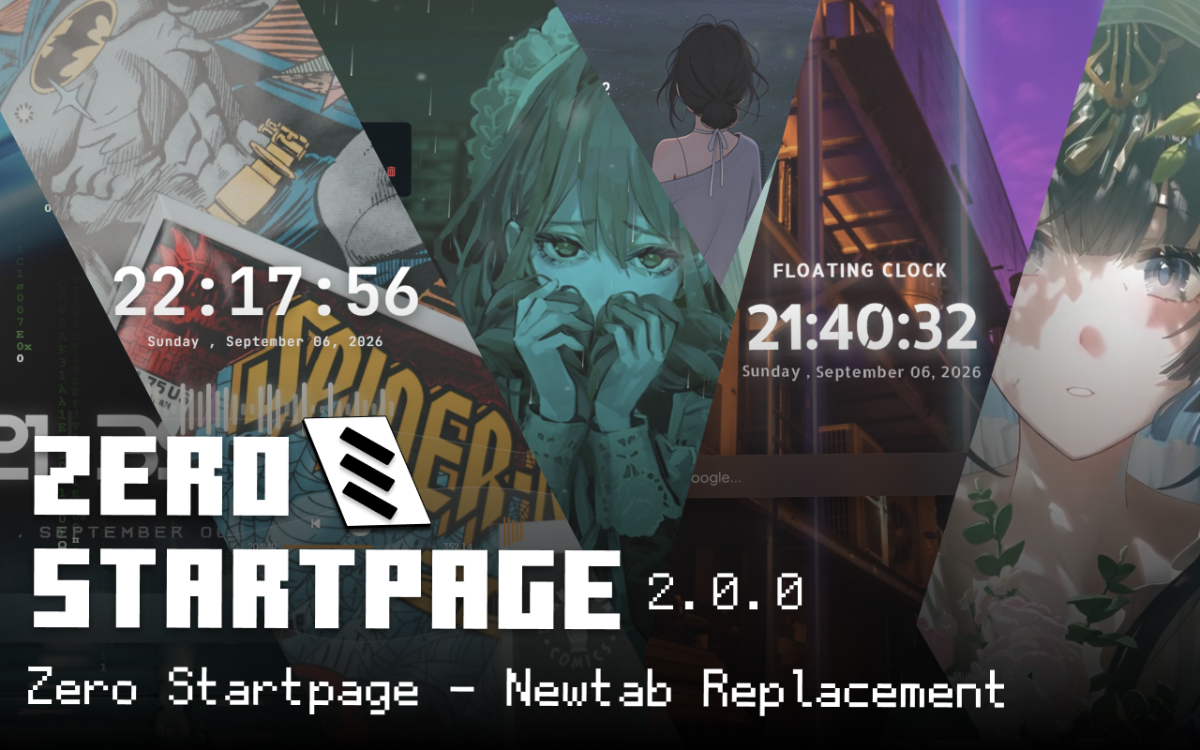 Zero Startpage screenshot
