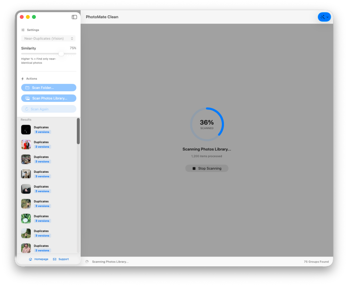 PhotoMate Clean screenshot