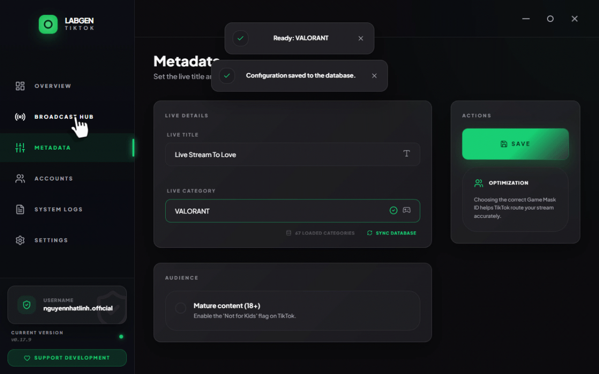 Labsgen TikTok screenshot