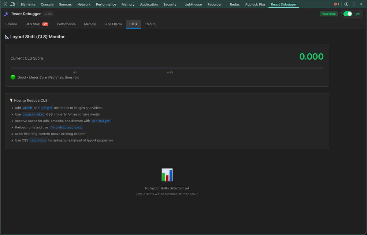 ReactDebugger screenshot