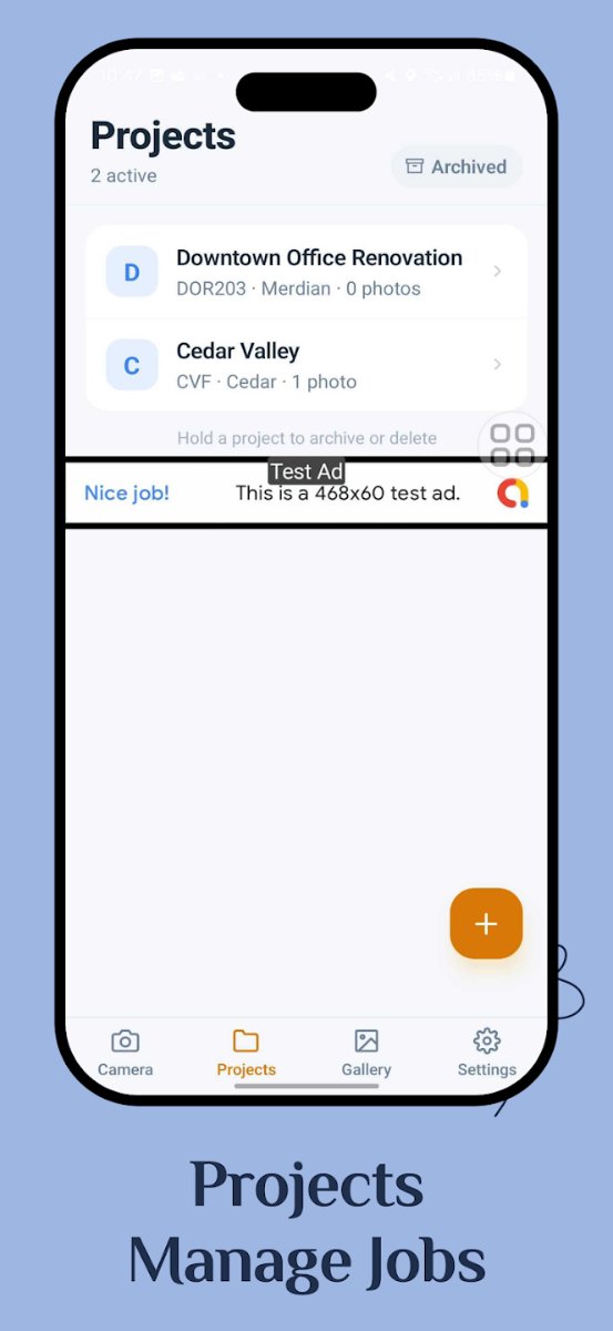 FieldStamp: GPS Camera App screenshot