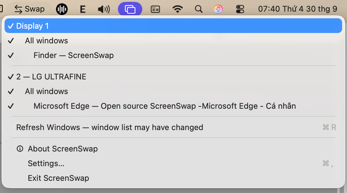ScreenSwap screenshot