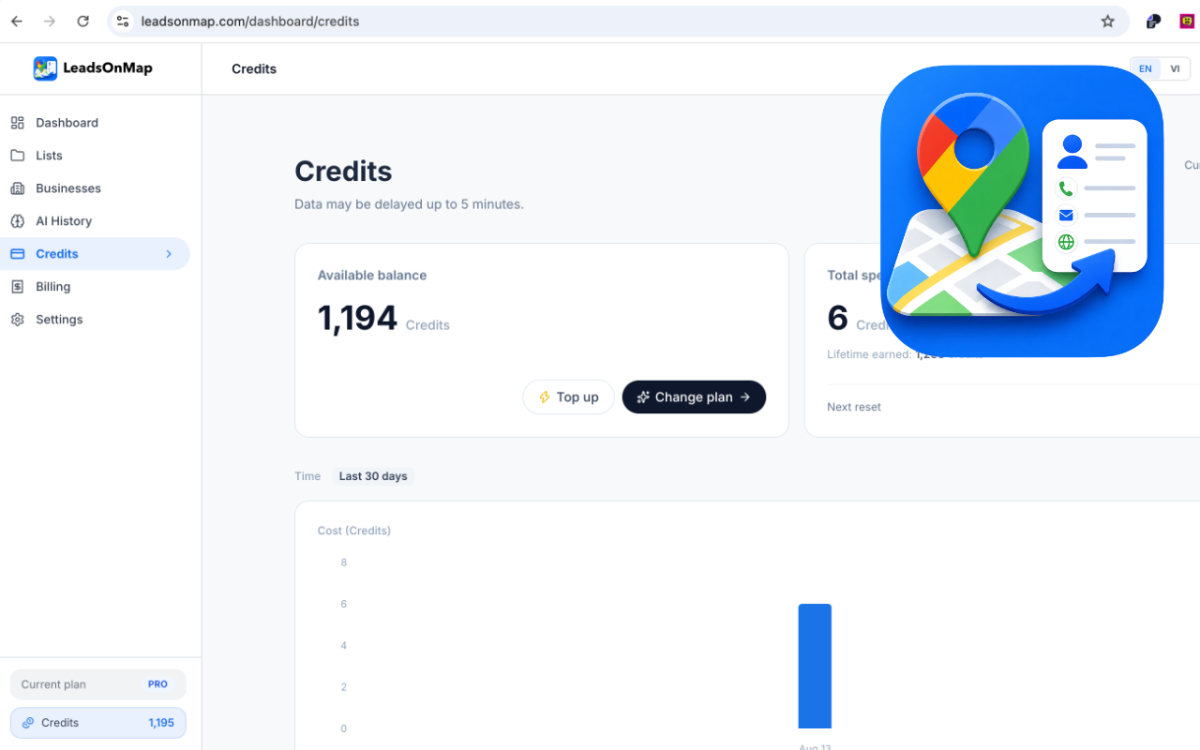 LeadsOnMap - Business Scraper screenshot