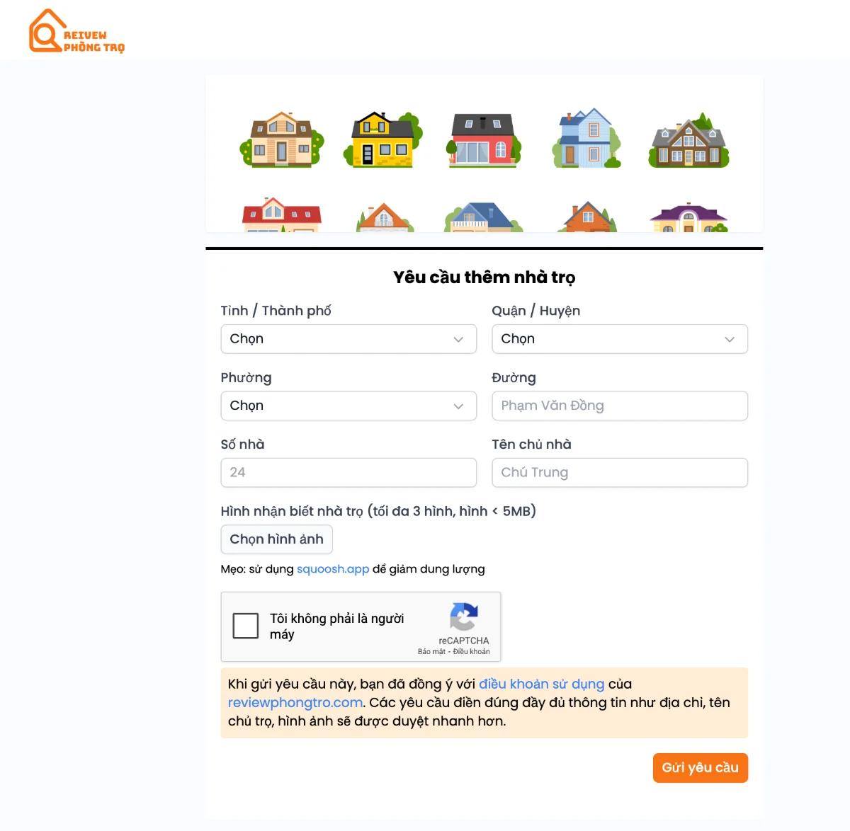 Review phòng trọ screenshot