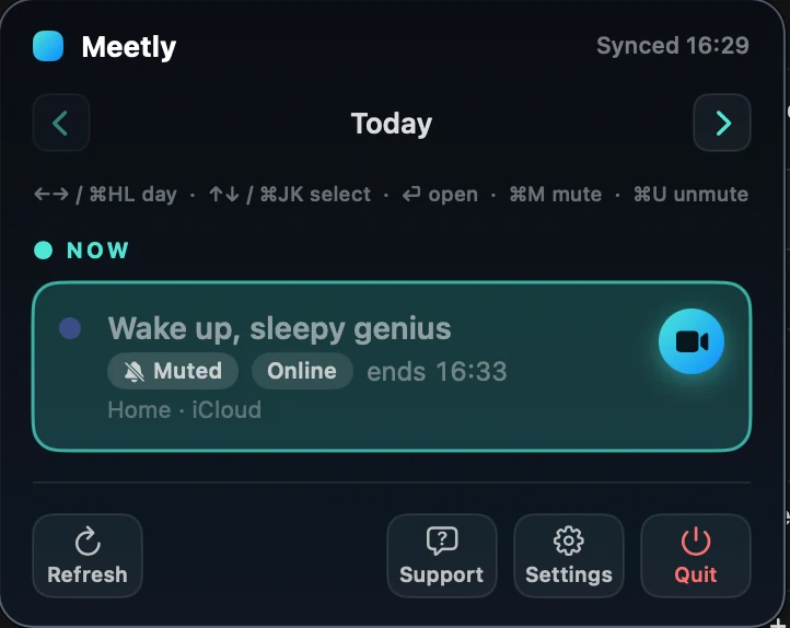 Meetly screenshot
