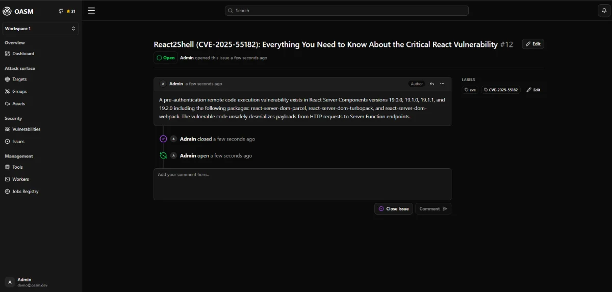 Oasm Platform screenshot
