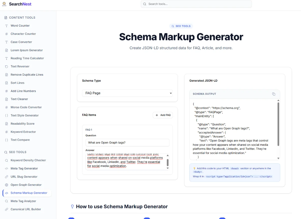 SearchNest screenshot