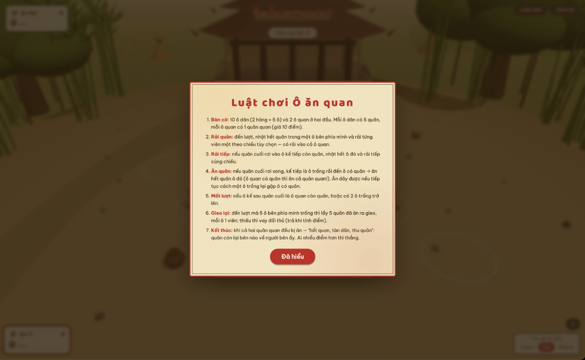 Ô Ăn Quan Online screenshot